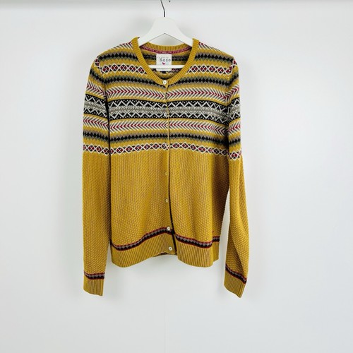 Fair Isle Cardigan Country Rose Sz L Fits UK 14 16 WW2 Land Girl 40s