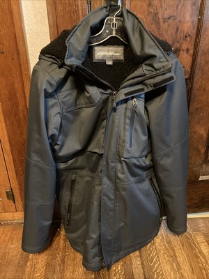 Eddie Bauer WeatherEdge Winter Jacket Men s M Full Zip, Hooded, Blue