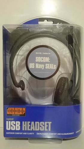 CUFFIE LOGITECH USB PLAYSTATION 2 SOCOM US NAVY SEALS OFFICIAL HEADSET PS2  | eBay