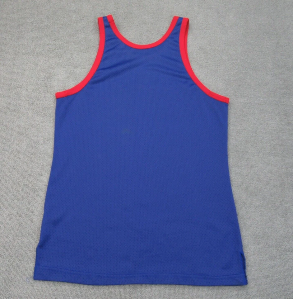 Camiseta de Colección Champion Para Hombre L Azul Rojo Malla Williamsville South Buffalo Bills Foto 4 de 4