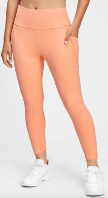 GAP Fit Womens XL 4-Way Stretch Active High Rise Ankle Leggings Peach Coral Yoga