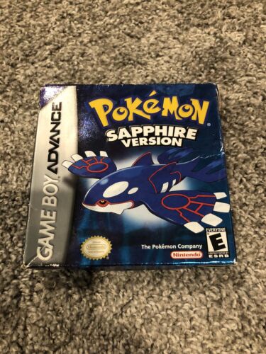Pokemon: Sapphire Version - Game Boy Advance - GBA - Box, Manual, Game, Inserts - Afbeelding 1 van 10