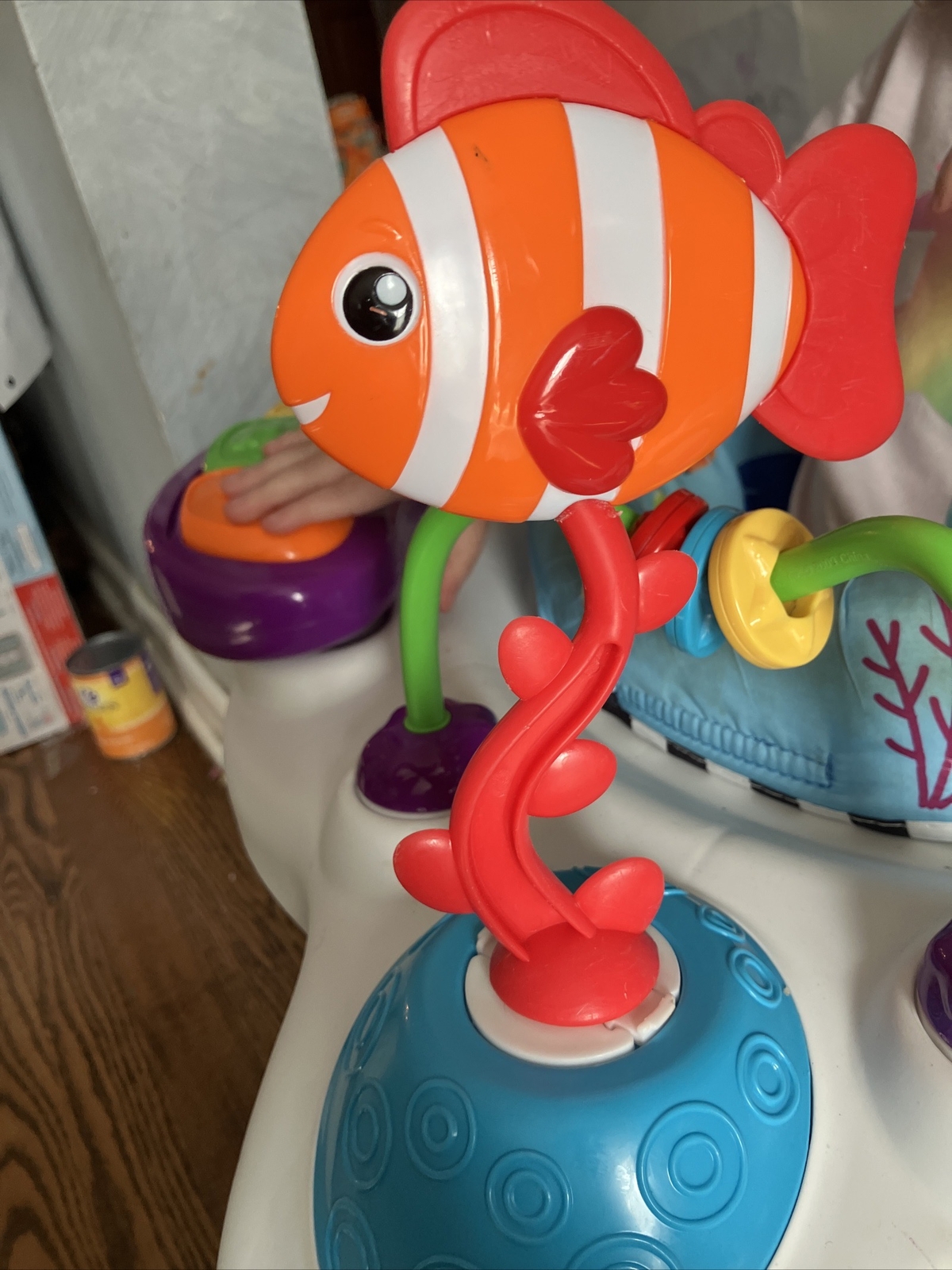 Baby Einstein Rhythm of the Reef Exersaucer Striped Fish Toy