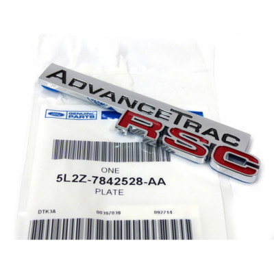 OEM NEW Rear Lift Gate Trunk Emblem ''AdvanceTrac RSC'' Chrome Red 5L2Z-7842528-AA