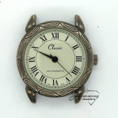 A Classic Time Co  Antimagnetic Watch 1J E855-Starts/Stops-for Parts/Repairs