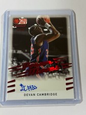 2021 Leaf Pro Set Power Moves Red Spectrum Foil /25 Devan Cambridge #PM-DC2 Auto