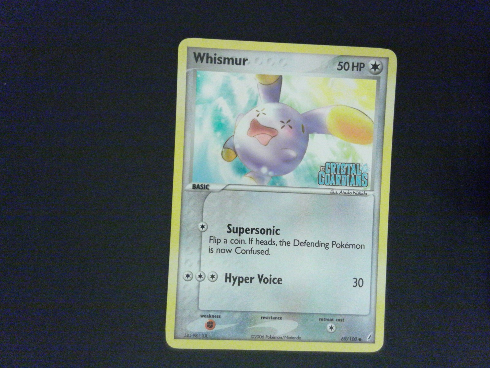 Whismur 69/100 CRYSTAL GUARDIANS Pokemon Card Reverse Holo 030318 - EX |  eBay