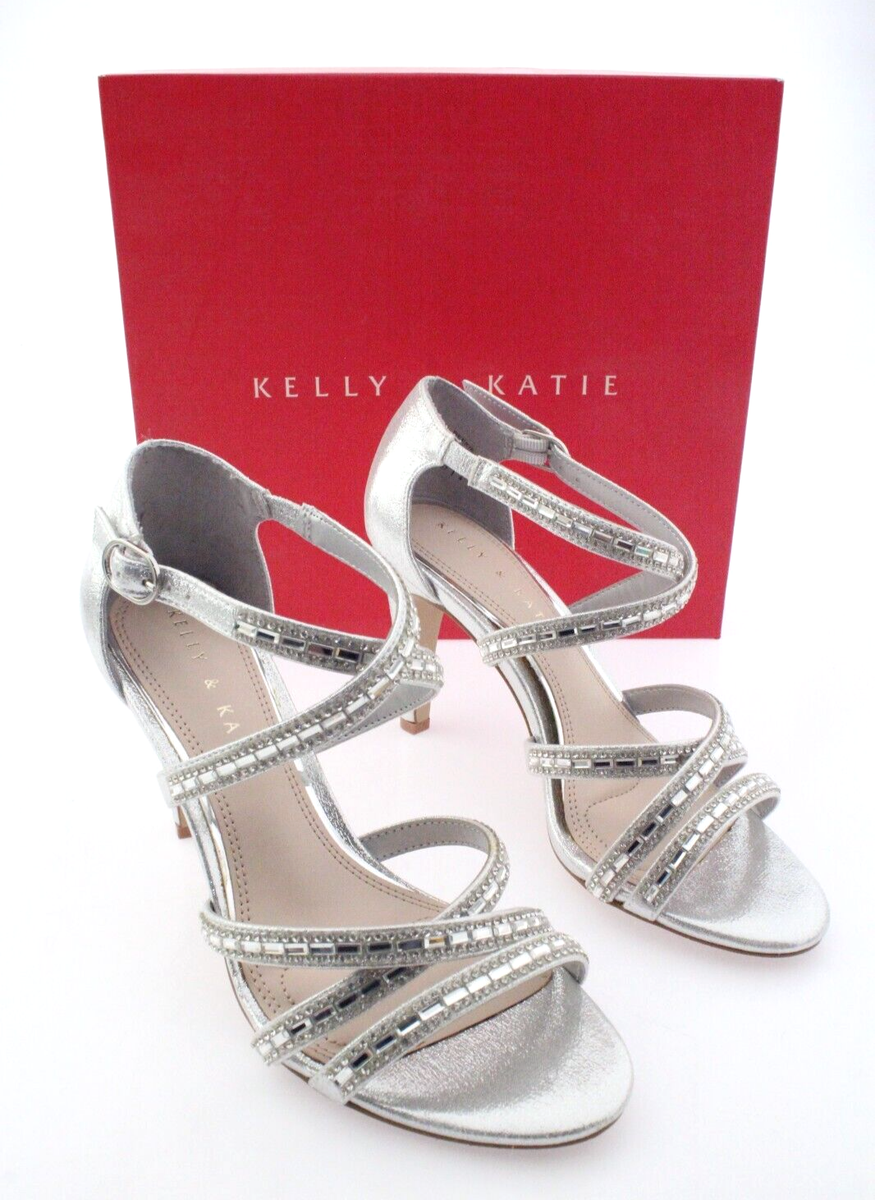 Sandales à Talons Kelly & Katie - Satin Ivoire - Taille 10 US - Neufes Avec Emballage