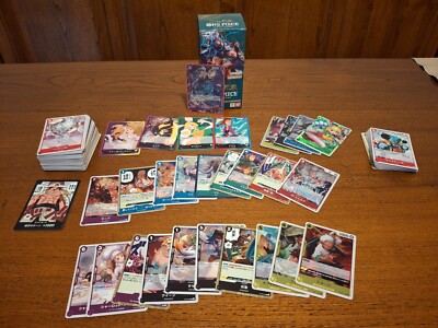 One Piece OP08 Two Legends JP - Lot 144 Karten Mint | 1 Don!!, 4 Leader, 5SR