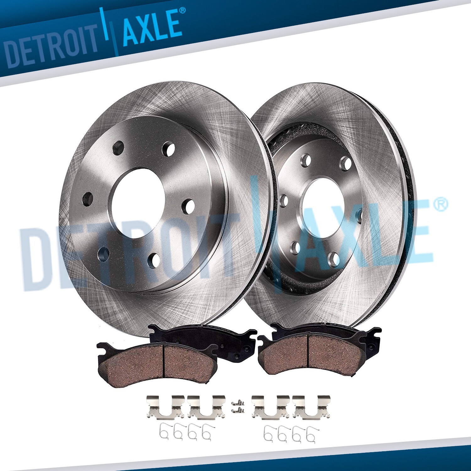 4pc 13.58" Rear Disc Brake Rotors Ceramic Pads for 2017-2023  Nissan Titan 5.6L