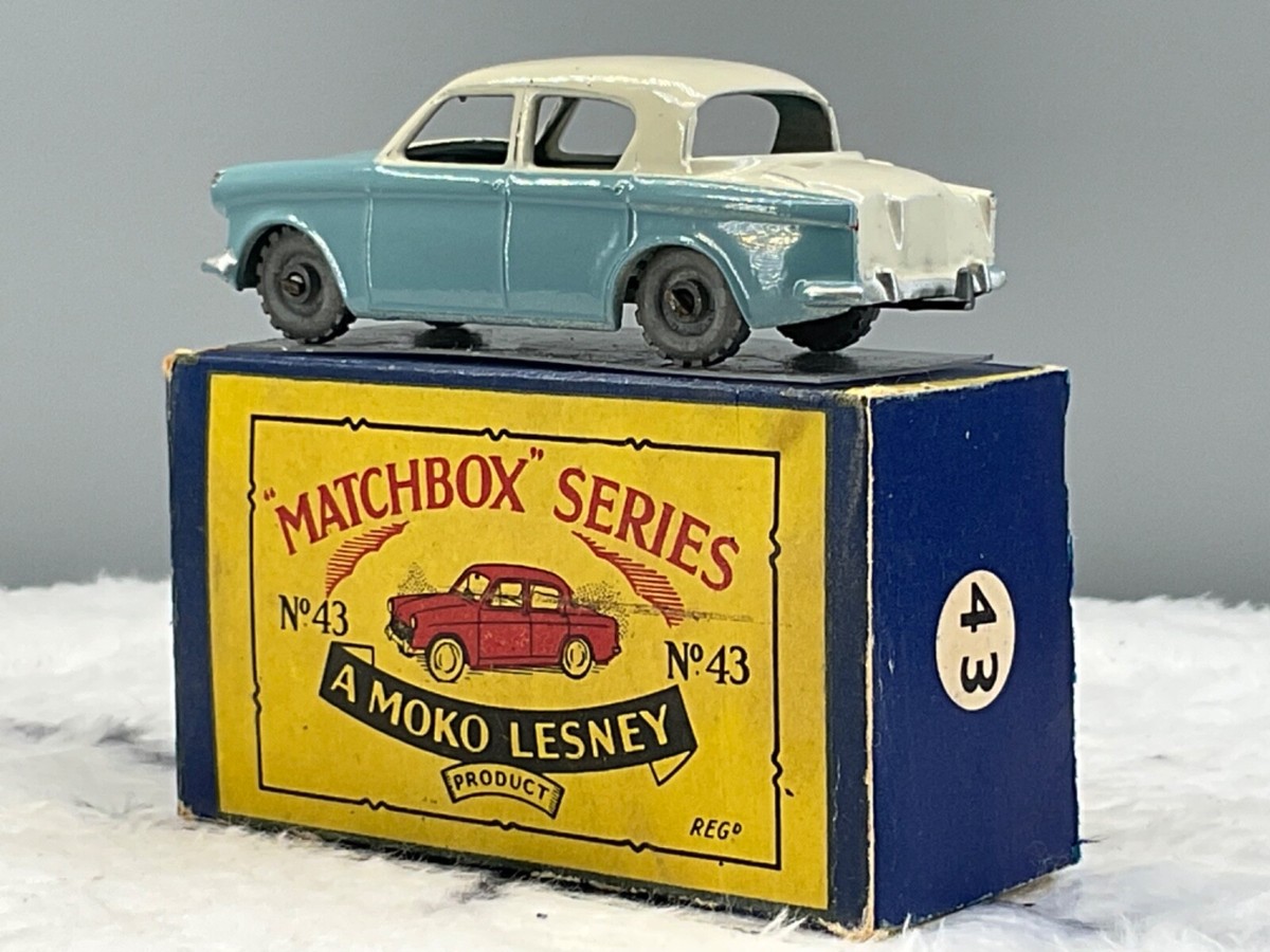 1950s Moko Matcbox #43A Hillman Minx N,Mint in B3Box all Original