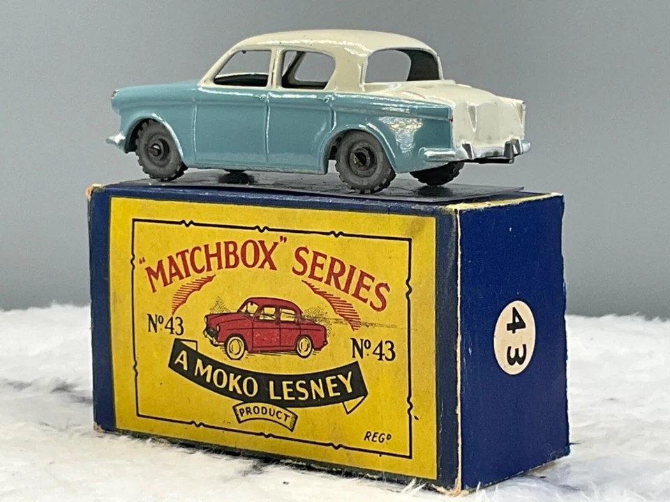 1950s Moko Matcbox #43A Hillman Minx N,Mint in B3Box all Original - Image 2 of 4
