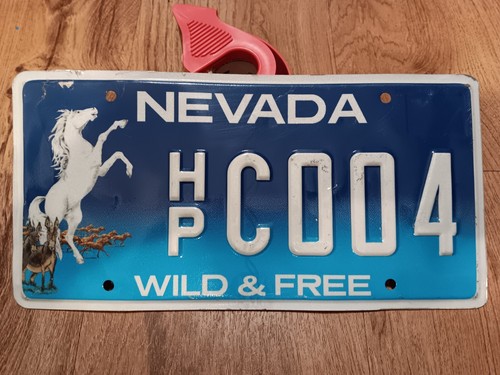 Nevada License Plate - Wild and Free Horse - HP C 004