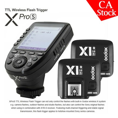Godox XPRO-S 2.4G X TTL Wireless LCD TCM Transmitter Trigger F Sony Camera Flash