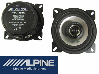 Alpine SXE-1025S Audio Lautsprecher Coax System 10 cm 180 W für VW Golf 3 Polo 
