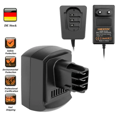 SHENTEC 3000mAh 12V Ni-MH Für Metabo BZ12SP BSZ12 BS12SP ULA9.6-18 SSP12 Akku/Ladegerät