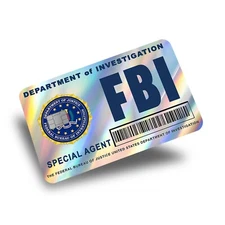 FBI Agent Holographic Credit Card Skin/Credit Card Sticker Credit Card Decal