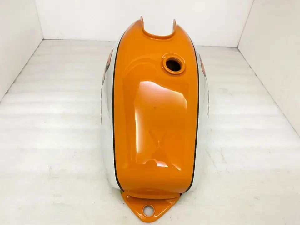 YAMAHA XT TT 500 CROMO Y NARANJA PINTADO TANQUE GASOLINA ACERO 1N5,1977 |Apto para Foto 4 de 4