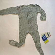 Kickee Pants Zipper Footie Iridescent Mermaid Scales NWT