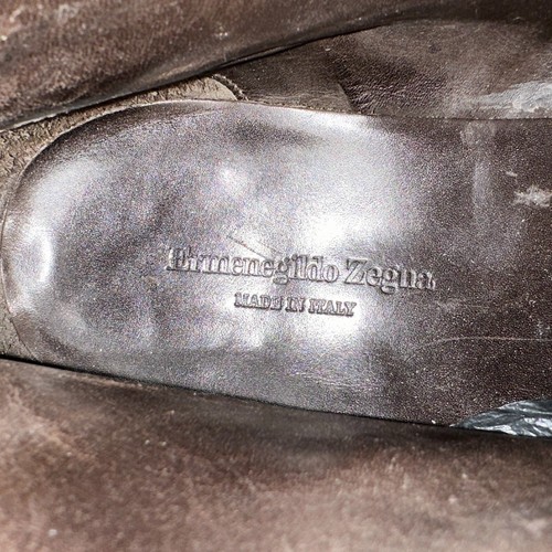 Botas de cuero con hebilla Ermenegildo Zegna para hombre hechas en Italia - Imagen 11 de 24
