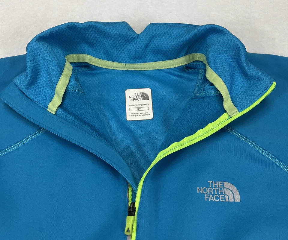 Женская куртка-пуловер на молнии The North Face бирюзовый синий 1/2 размер S/P - Изображение 3 из 4