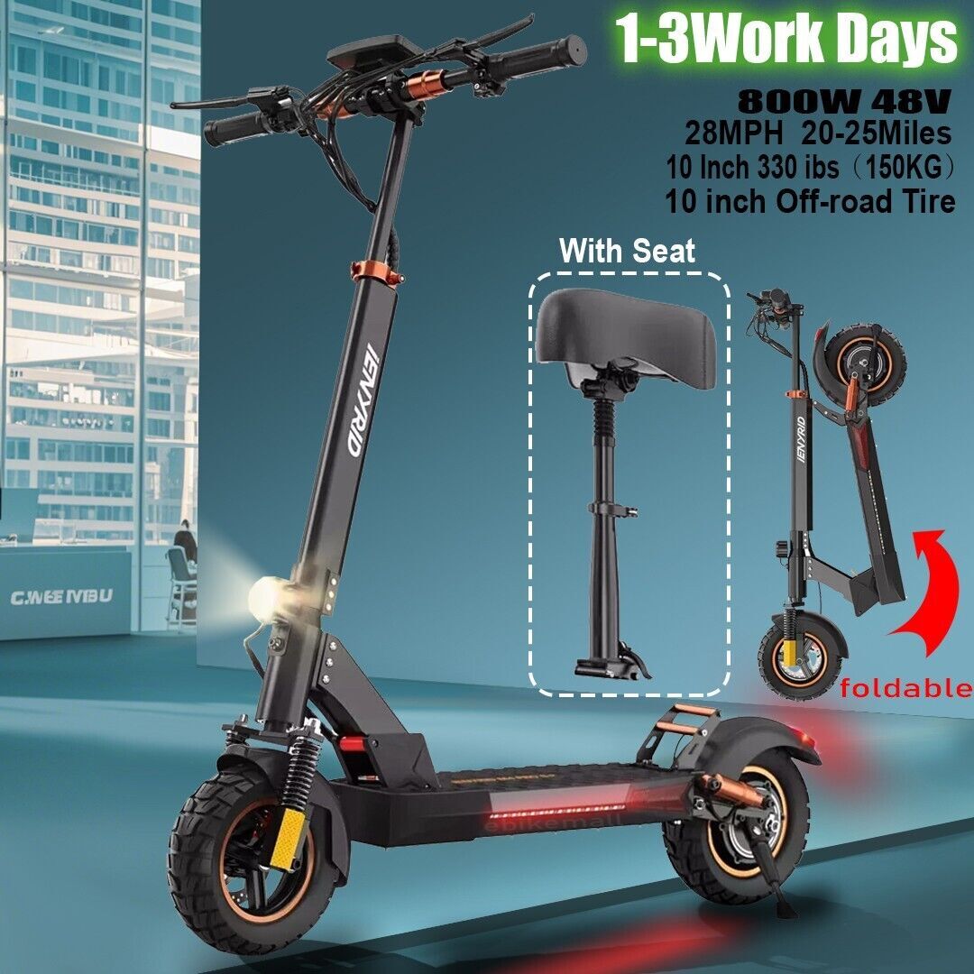 Scooter Eléctrico con Asiento 8OOW 10