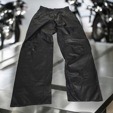 Chia 100 Leather Vintage Black Pants Size 30 Y2K Biker