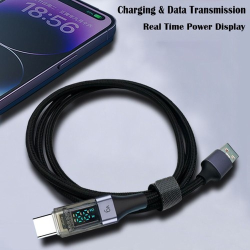 Digital Display A to C Data Cord for Xiaomi/Samsung/OPPO Mobile Phone - Picture 8 of 11
