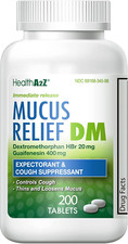 Mucus Relief DM Dextromethorphan Hbr 20Mg Guaifenesin 400Mg Cough, Im...