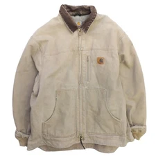 Vintage Carhartt Canvas Ridge Work Jacket Size 2XL C61 SDL