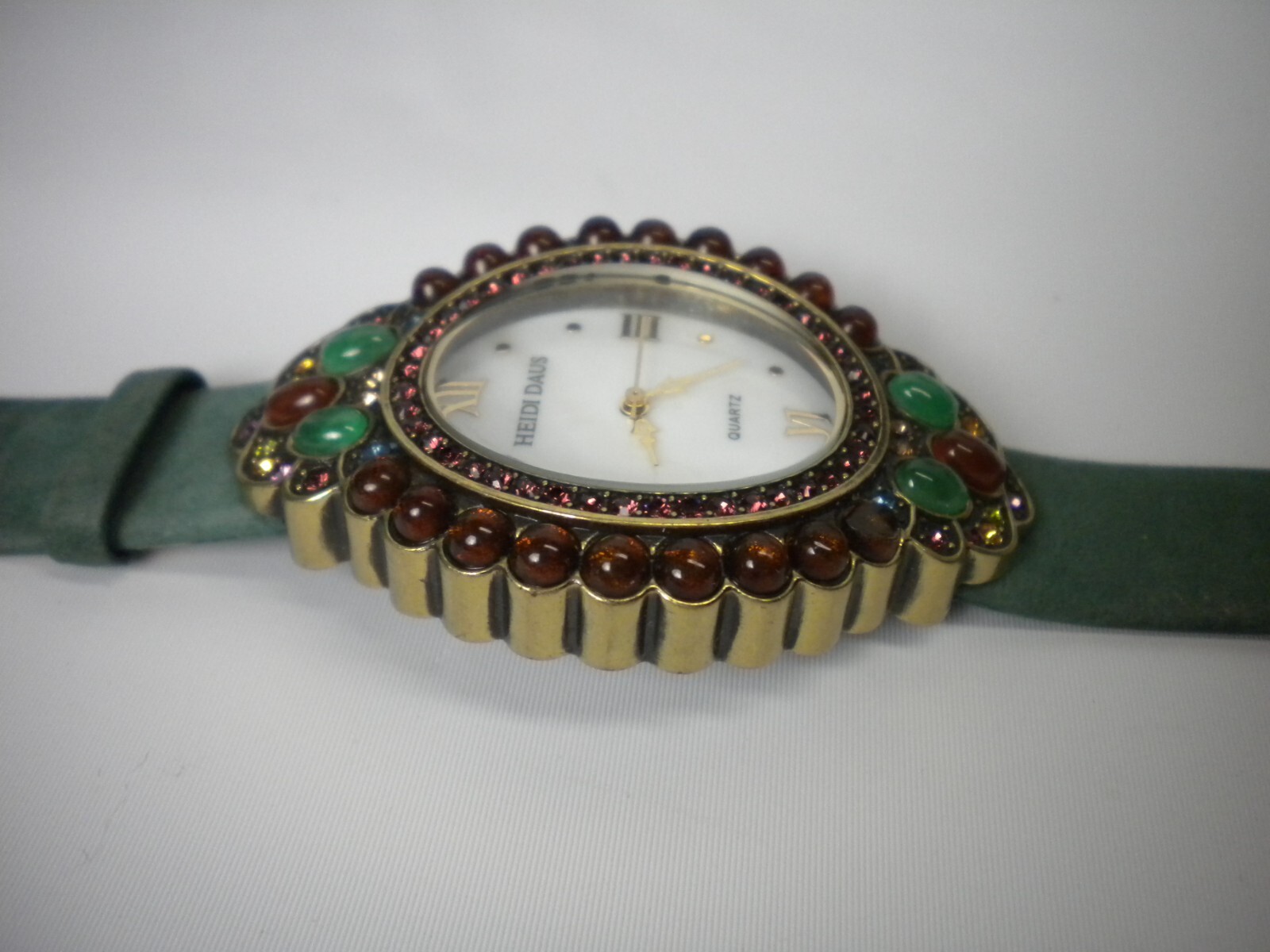 Signed Heidi Daus Multicolor Rhinestone Roman Wat… - image 3