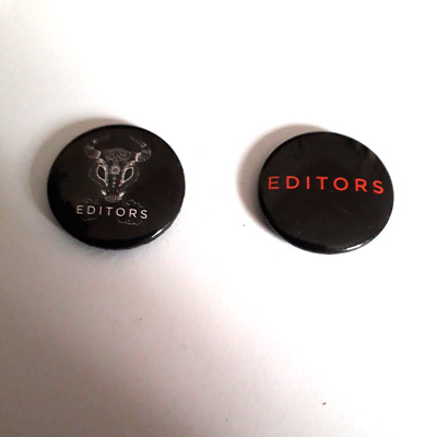 THE EDITORS ABZEICHEN X2 VERSCHIEDENE NEUE KOSTENLOSE UK POSTABZEICHEN