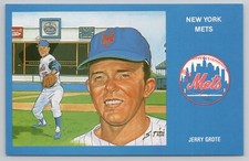 Postcard Jerry Grote New York Mets 1969 Limited Issue #11