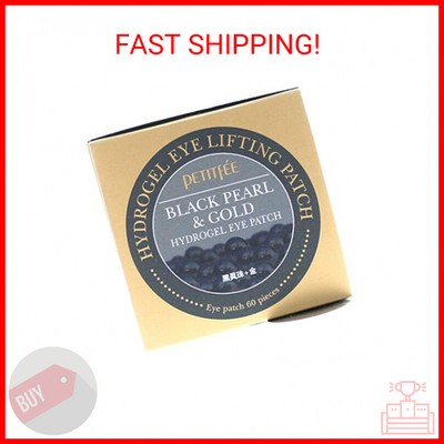 Petitfee Black Pearl & Gold Hydrogel Eye Patch, 60 Patches, 1.4 g
