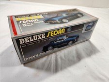 Vintage Deluxe Open Sedan Tin Toy Friction Car 1954 Corvette Heavy Gauge MF 316