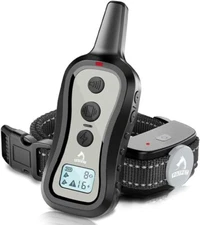 Dog Shock Training Collar Rechargeable Remote Control Waterproof IP67 875 Yards