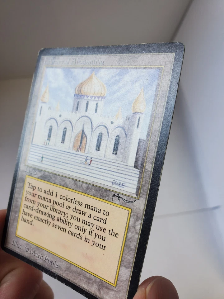 MTG Library of Alexandria English Arabian Nights EX/Good - Image 4 of 4