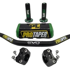ProTaper Evo Motorcycle Handlebar Fat Bar Dirt Bike ATV Quad 1 1/8'' GRIPS Pads