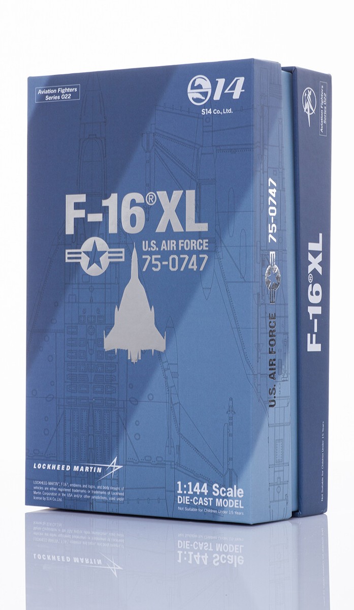 S14 1/144 US Air Force F16XL Fighter F-16XL XL-2 Prototype 75-0747