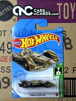 2021 Hot Wheels HW Green Speed 1/5 Formula E Gen 2 Car Gold