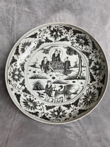 Antique Chinese Porcelain Charger Plate Yuan Or Ming Dynasty