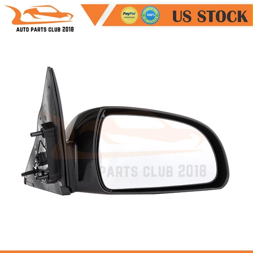 For 06-10 Hyundai Sonata Passenger Side Non-Fold Power Heated Black Mirror