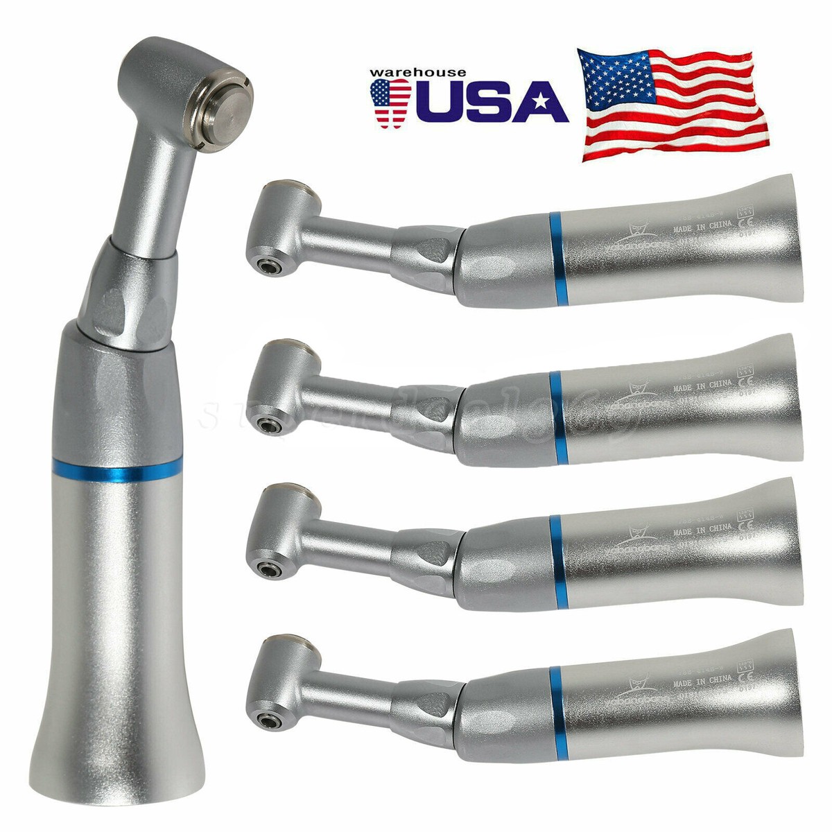 1-5*Dental Low Speed Contra Angle Handpiece Push Button Fit