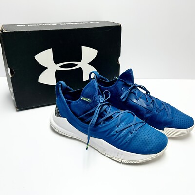 Men's Under Armour Curry Moroccan Blue Basketball Shoes Size 12