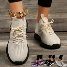 Women's Slip on Walking Sneakers Breathable Sport Tennis Running Shoes Casual