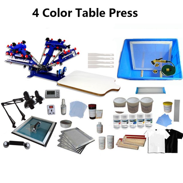 4 color silkscreen press 4 color silkscreen press
