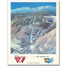 Purgatory Ski Resort Durango Colorado Vintage...