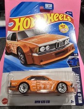 Hot Wheels 1:64 Wild Widebody BMW 635 CSi (Orange) Diecast Car