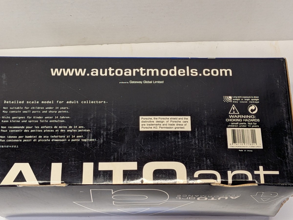 1/18 AUTOART PORSCHE 911 TURBO , RED , 77831 | eBay