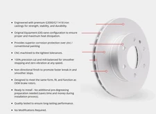 For Maserati Ghibli 2014-2016 DFC 4512-79009 GEO-KIT 5000+ Plain Rear Brake Kit